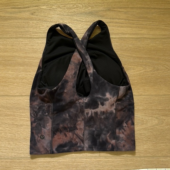Lululemon Key to Balance Tank Diamond Dye Graphite Grey Pink Pastel size 2 - Picture 4 of 9
